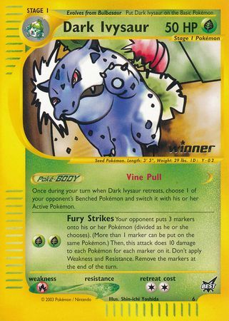 Dark Ivysaur (6) (Winner) [Best of Promos] | The Time Vault CA