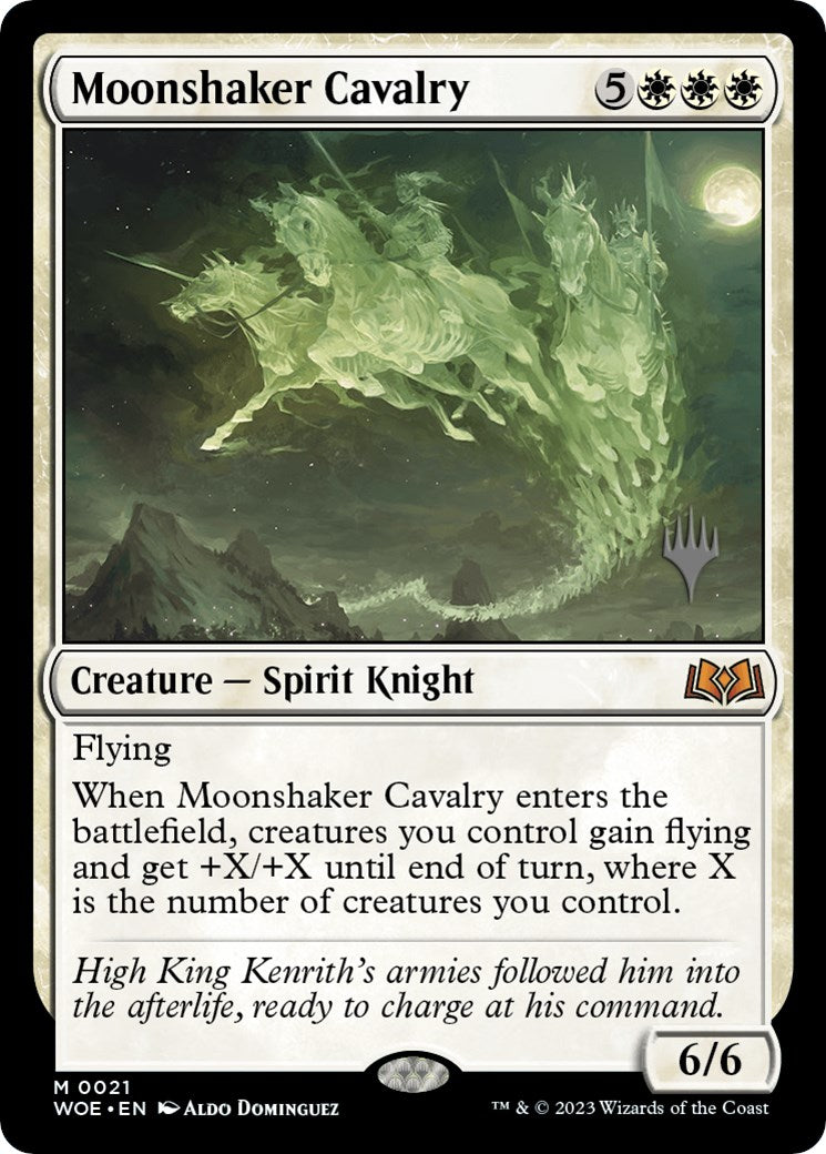 Moonshaker Cavalry (Promo Pack) [Wilds of Eldraine Promos] | The Time Vault CA