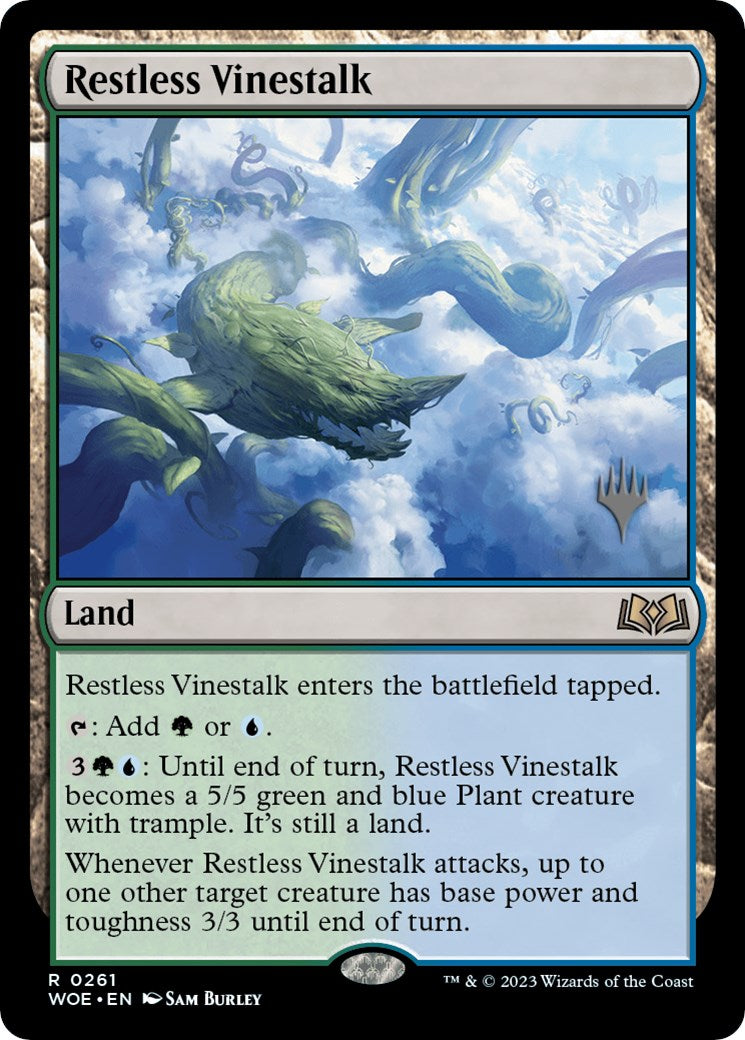 Restless Vinestalk (Promo Pack) [Wilds of Eldraine Promos] | The Time Vault CA