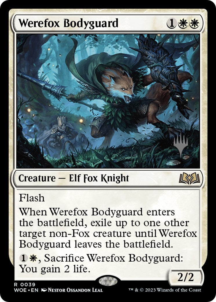 Werefox Bodyguard (Promo Pack) [Wilds of Eldraine Promos] | The Time Vault CA