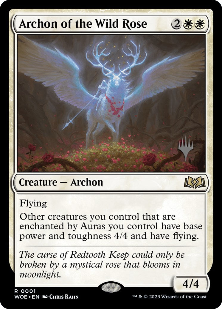 Archon of the Wild Rose (Promo Pack) [Wilds of Eldraine Promos] | The Time Vault CA