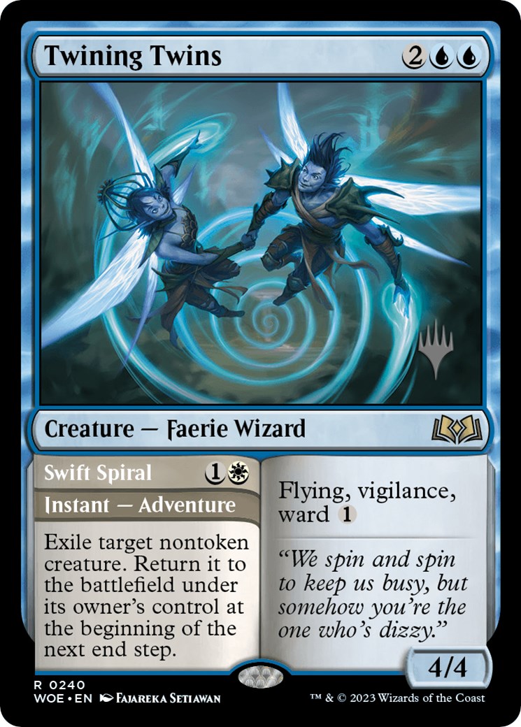 Twining Twins // Swift Spiral (Promo Pack) [Wilds of Eldraine Promos] | The Time Vault CA