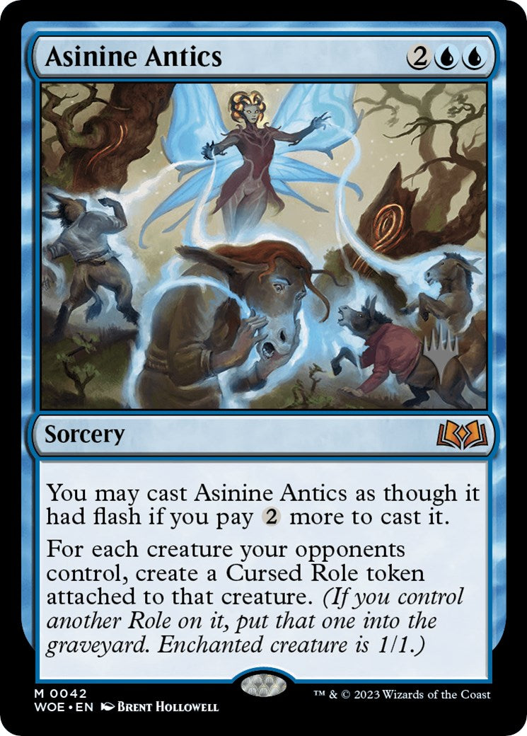 Asinine Antics (Promo Pack) [Wilds of Eldraine Promos] | The Time Vault CA