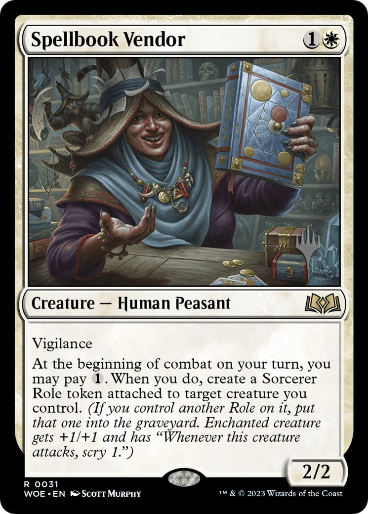 Spellbook Vendor (Promo Pack) [Wilds of Eldraine Promos] | The Time Vault CA