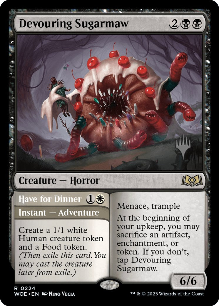 Devouring Sugarmaw // Have for Dinner(Promo Pack) [Wilds of Eldraine Promos] | The Time Vault CA