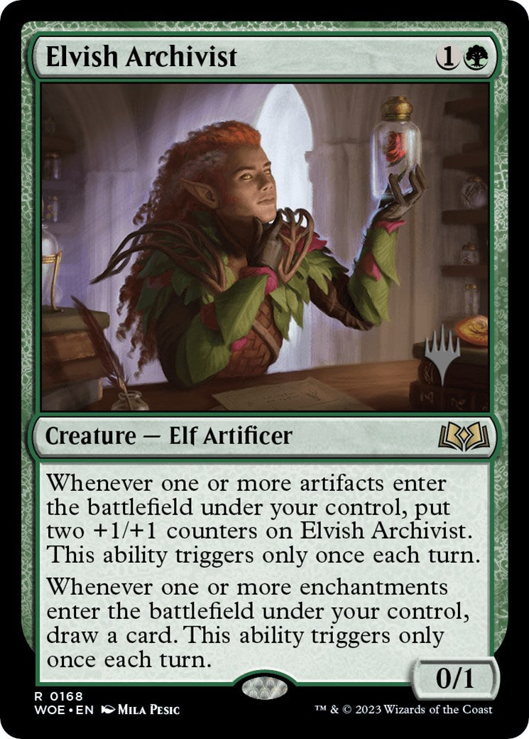 Elvish Archivist (Promo Pack) [Wilds of Eldraine Promos] | The Time Vault CA