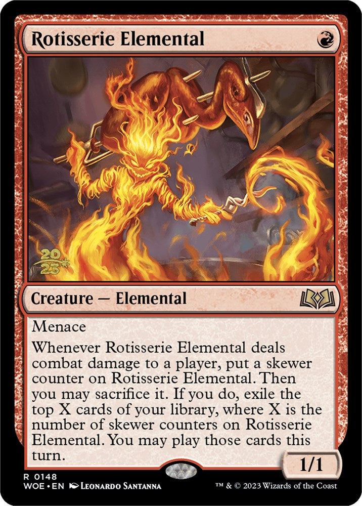 Rotisserie Elemental [Wilds of Eldraine Prerelease Promos] | The Time Vault CA