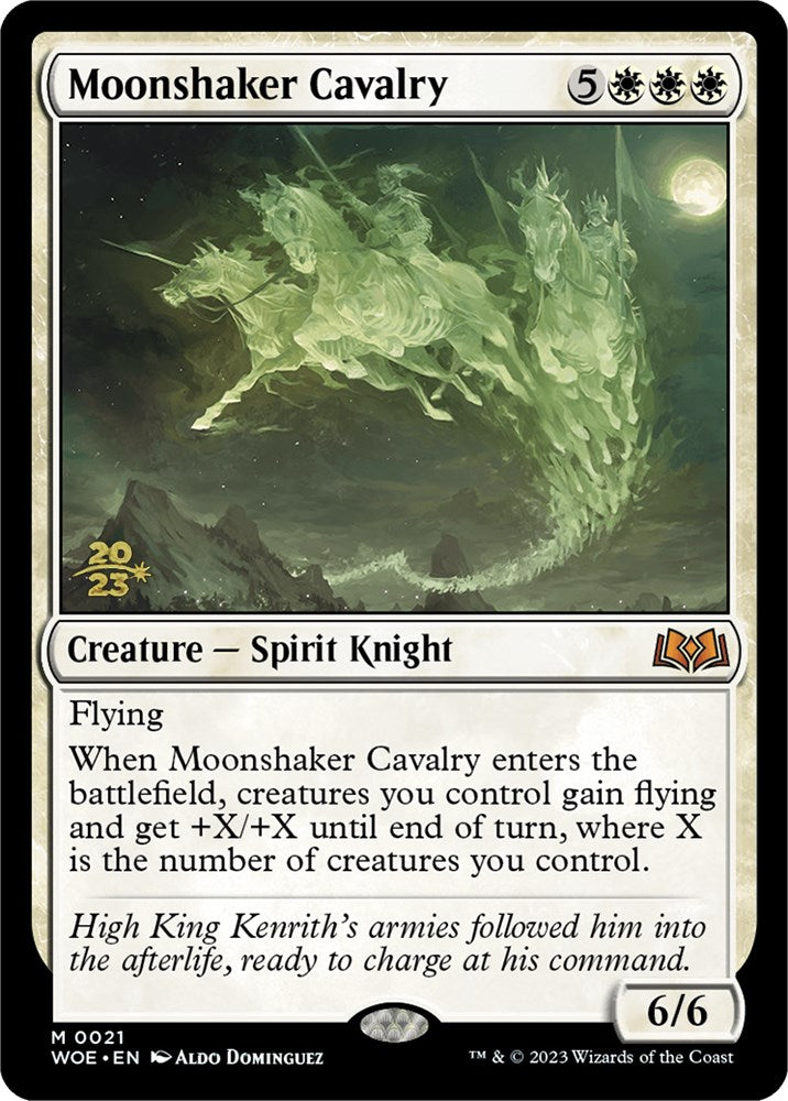 Moonshaker Cavalry [Wilds of Eldraine Prerelease Promos] | The Time Vault CA