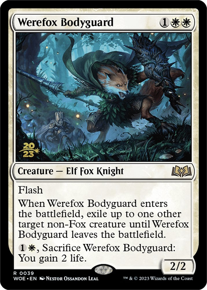 Werefox Bodyguard [Wilds of Eldraine Prerelease Promos] | The Time Vault CA