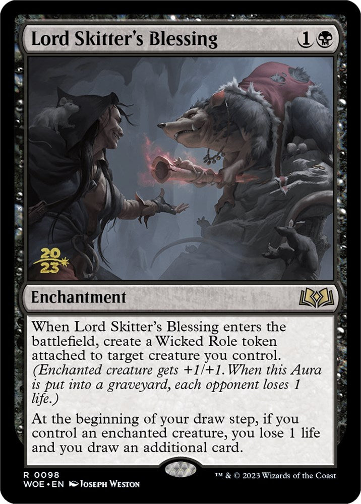 Lord Skitter's Blessing [Wilds of Eldraine Prerelease Promos] | The Time Vault CA