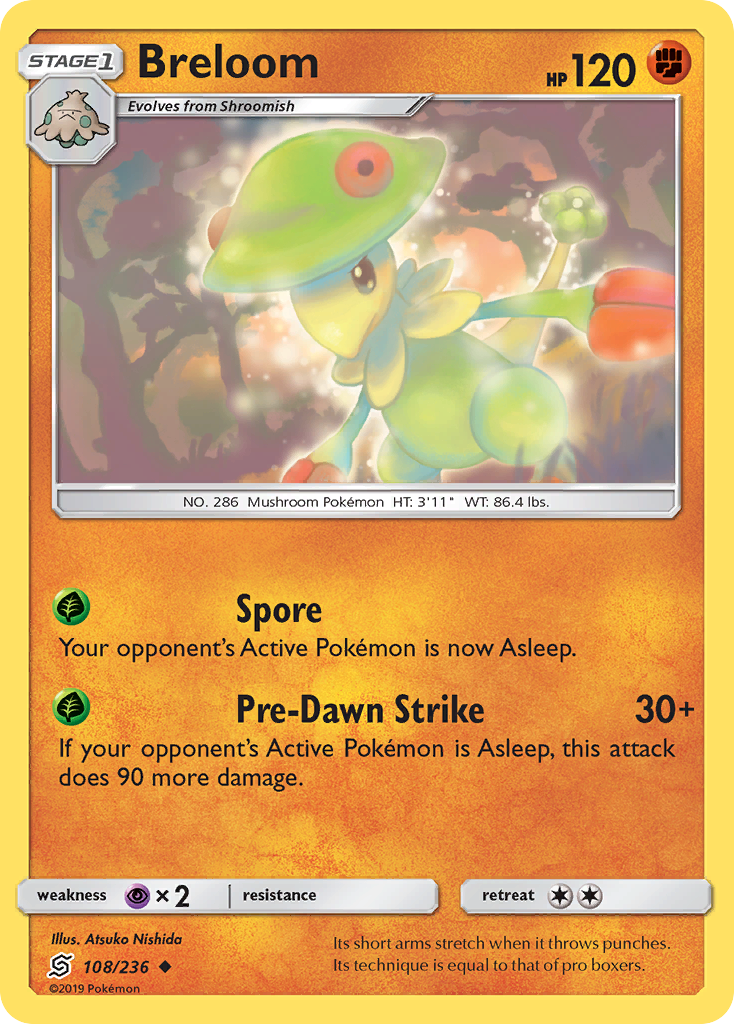 Breloom (108/236) [Sun & Moon: Unified Minds] | The Time Vault CA