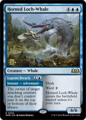 Horned Loch-Whale // Lagoon Breach [Wilds of Eldraine Prerelease Promos] | The Time Vault CA