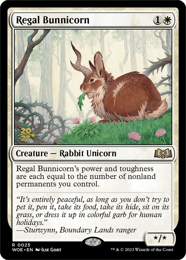 Regal Bunnicorn [Wilds of Eldraine Prerelease Promos] | The Time Vault CA