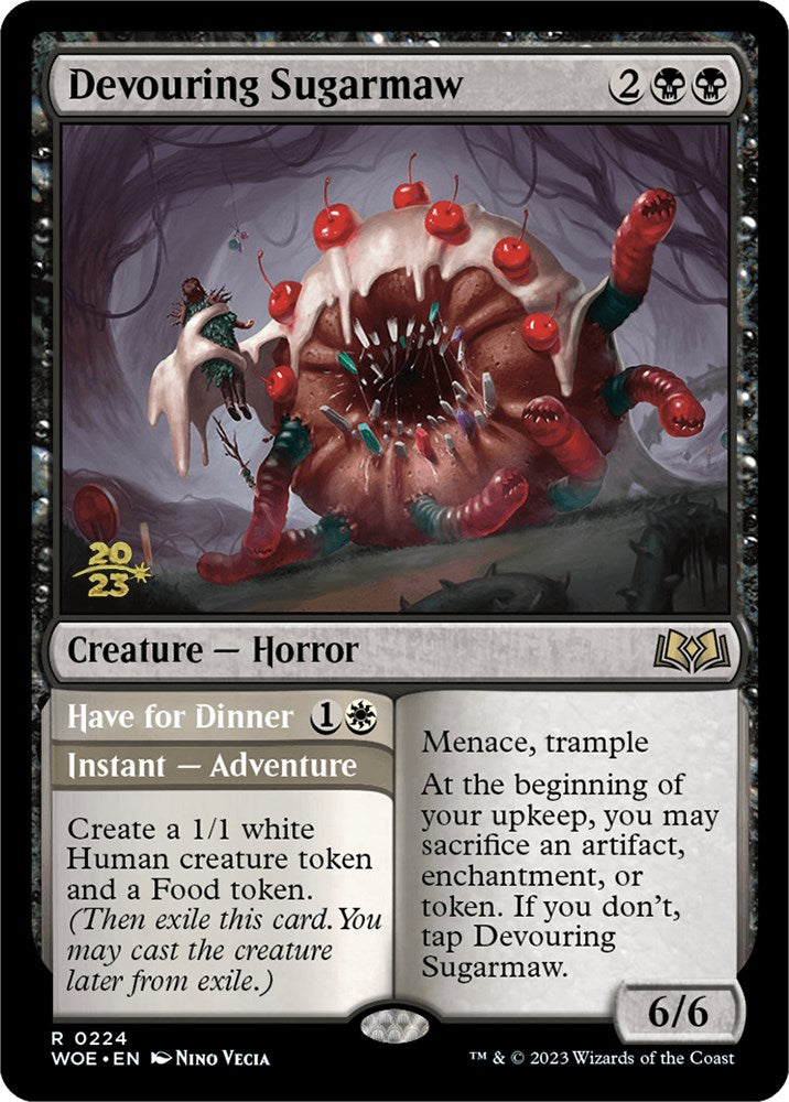 Devouring Sugarmaw // Have for Dinner(Promo Pack) [Wilds of Eldraine Promos] | The Time Vault CA