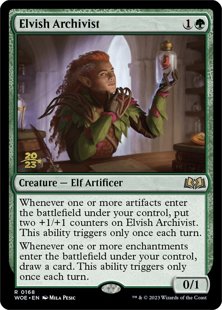 Elvish Archivist [Wilds of Eldraine Prerelease Promos] | The Time Vault CA