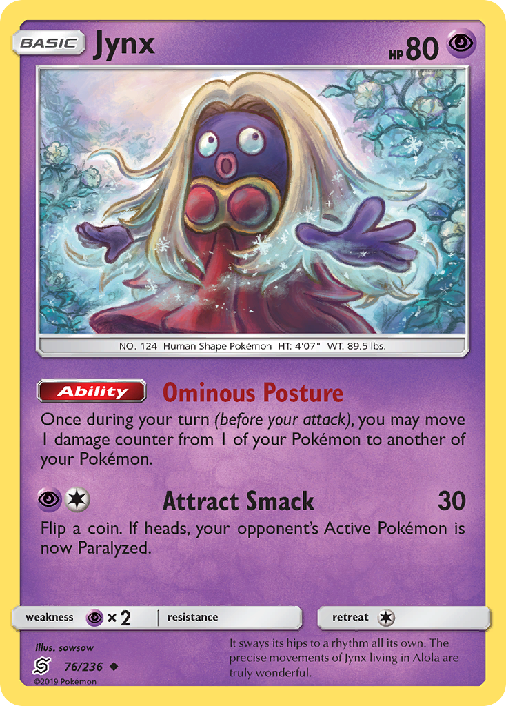 Jynx (76/236) [Sun & Moon: Unified Minds] | The Time Vault CA