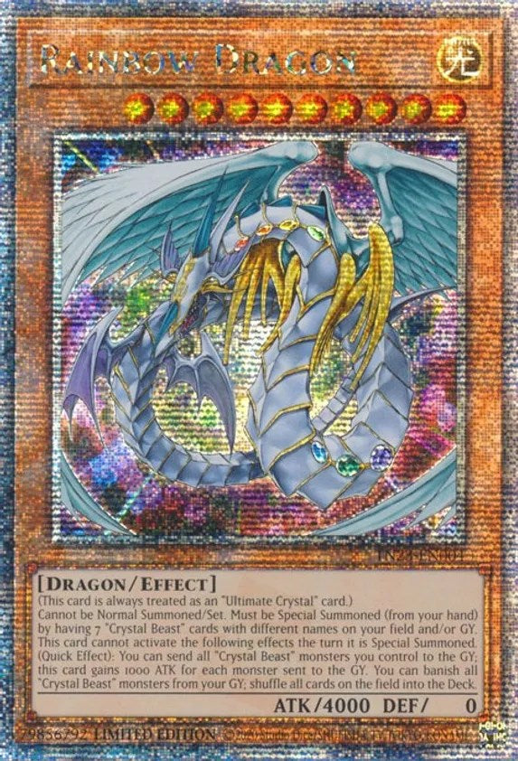 Rainbow Dragon [TN23-EN004] Quarter Century Secret Rare | The Time Vault CA