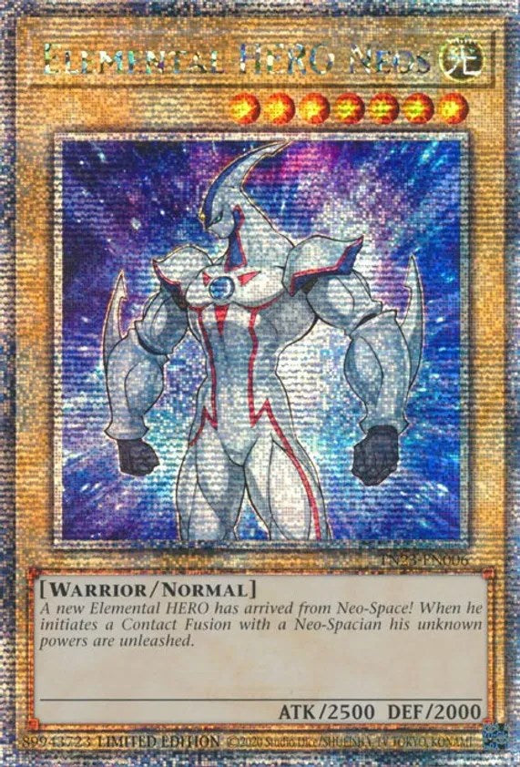 Elemental HERO Neos [TN23-EN006] Quarter Century Secret Rare | The Time Vault CA