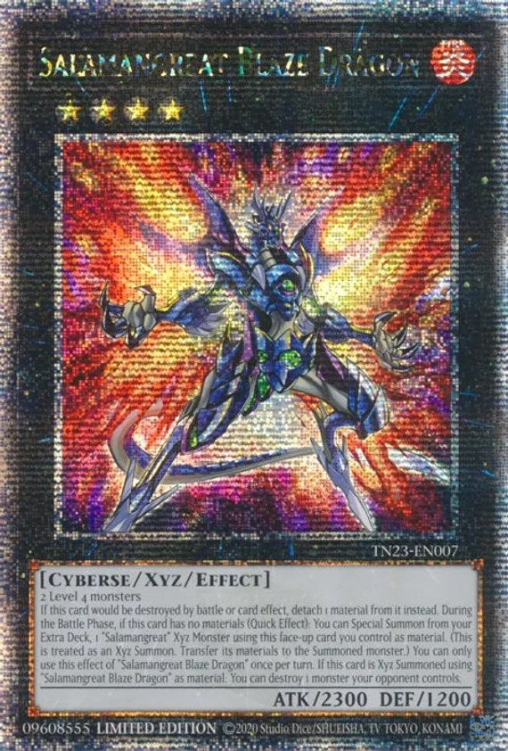 Salamangreat Blaze Dragon [TN23-EN007] Quarter Century Secret Rare | The Time Vault CA