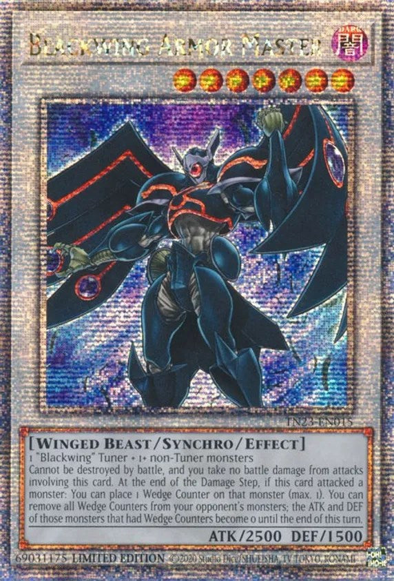 Blackwing Armor Master [TN23-EN015] Quarter Century Secret Rare | The Time Vault CA