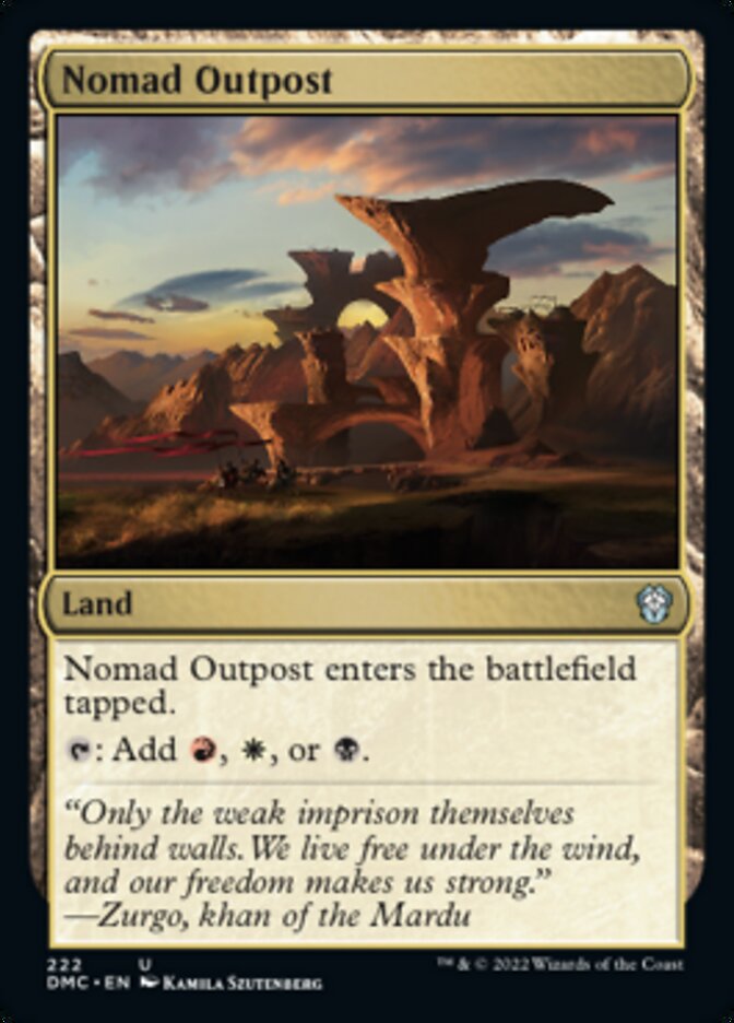 Nomad Outpost [Dominaria United Commander] | The Time Vault CA