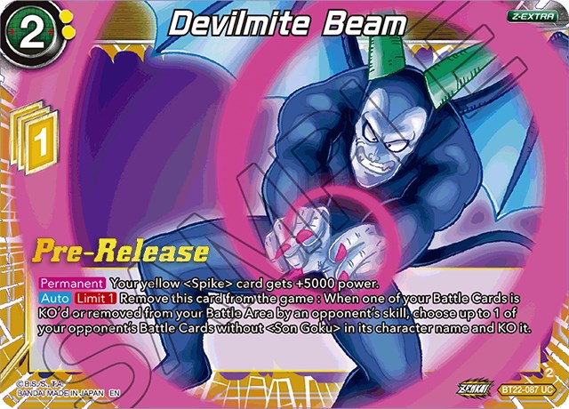 Devilmite Beam (BT22-087) [Critical Blow Prerelease Promos] | The Time Vault CA