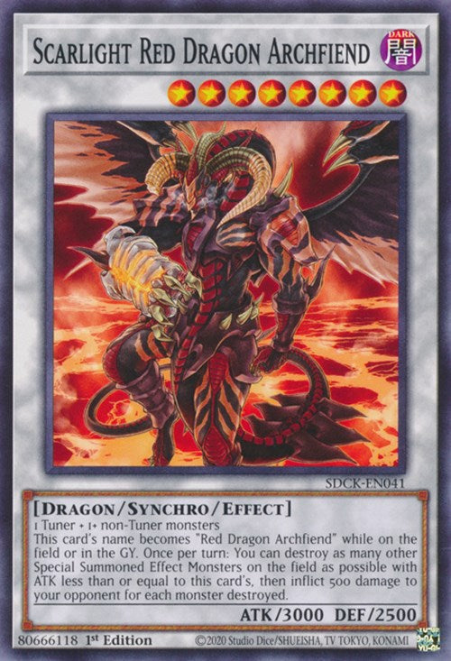 Scarlight Red Dragon Archfiend [SDCK-EN041] Common | The Time Vault CA