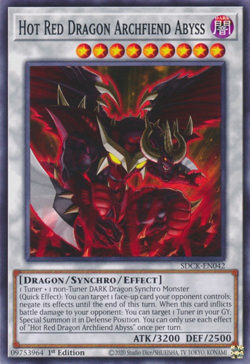 Hot Red Dragon Archfiend Abyss [SDCK-EN042] Common | The Time Vault CA