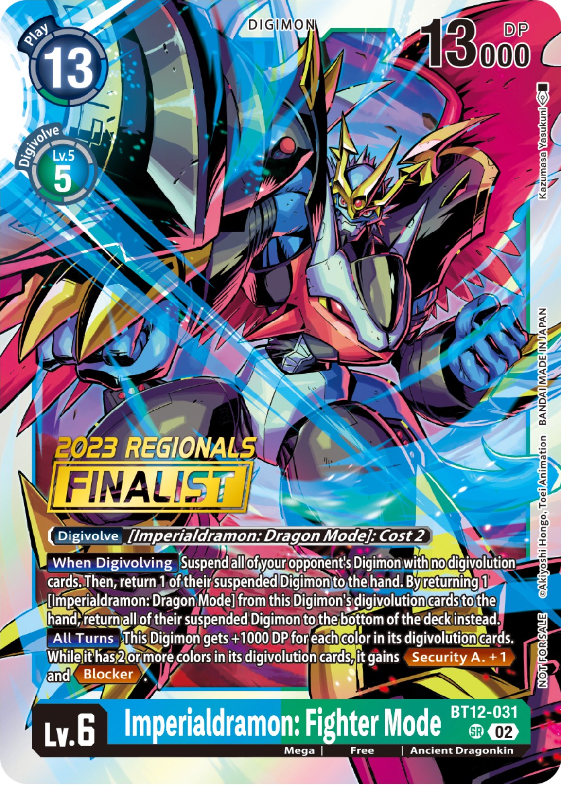 Imperialdramon: Fighter Mode [BT12-031] (2023 Regionals Finalist) [Across Time] | The Time Vault CA