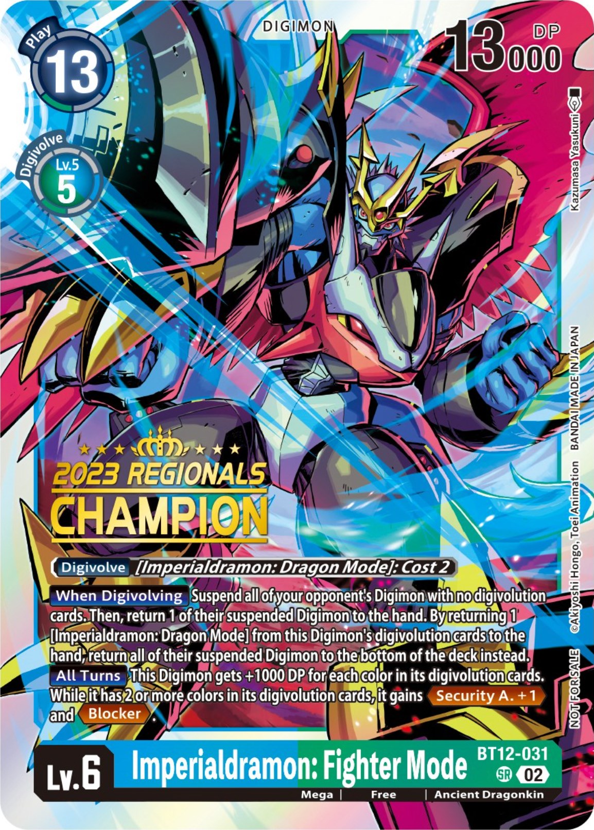 Imperialdramon: Fighter Mode [BT12-031] (2023 Regionals Champion) [Across Time] | The Time Vault CA