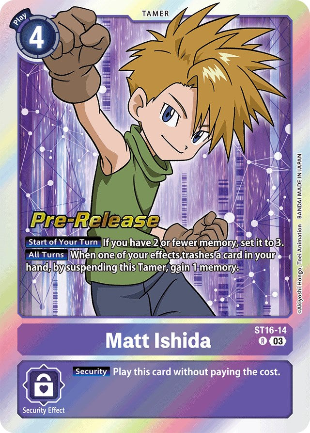 Matt Ishida [ST16-14] [Starter Deck: Wolf of Friendship Pre-Release Cards] | The Time Vault CA
