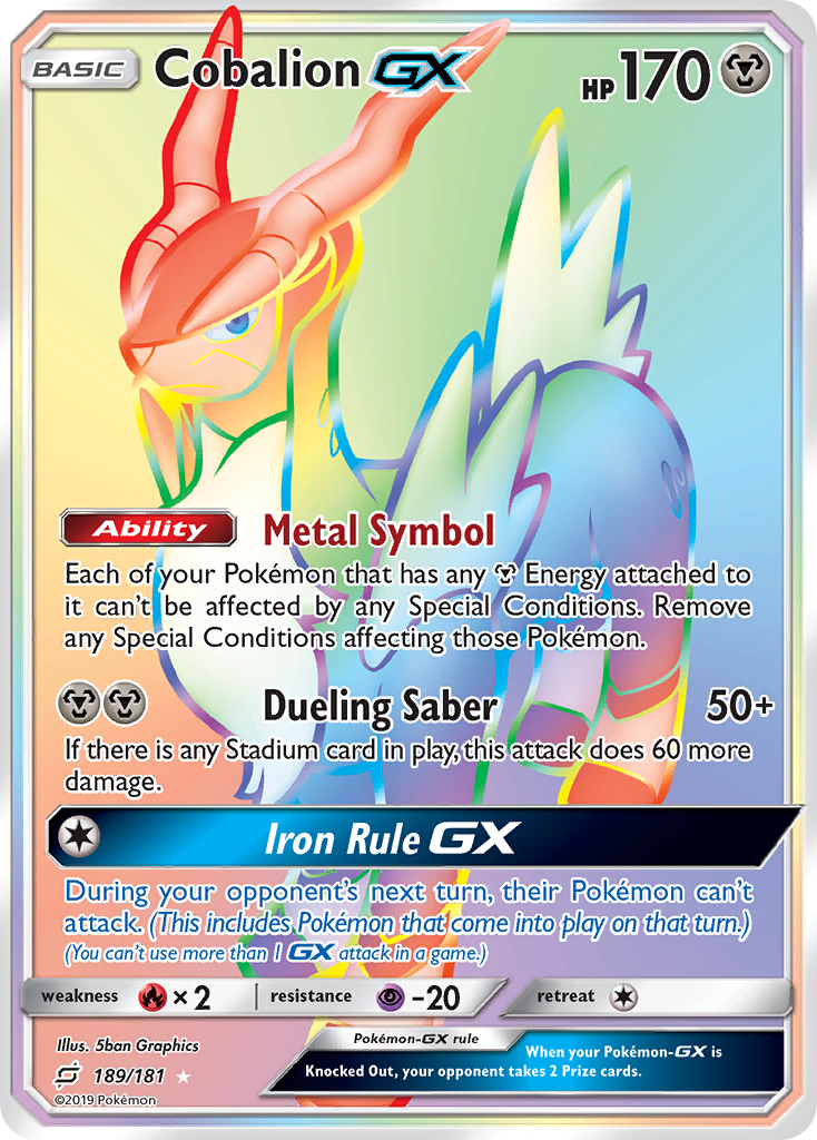 Cobalion GX (189/181) [Sun & Moon: Team Up] | The Time Vault CA