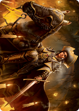 Seasoned Cathar Art Card (Gold-Stamped Signature) [Innistrad: Midnight Hunt Art Series] | The Time Vault CA