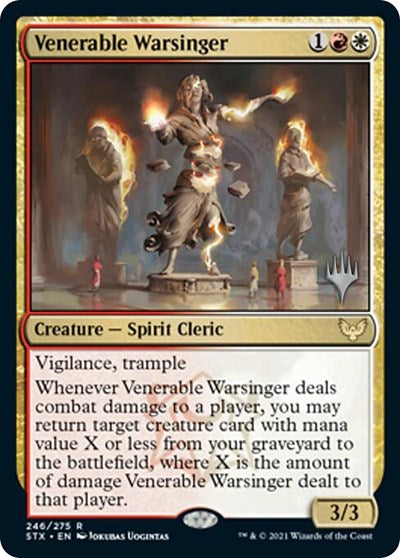 Venerable Warsinger (Promo Pack) [Strixhaven: School of Mages Promos] | The Time Vault CA