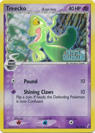 Treecko (68/100) (Delta Species) (Stamped) [EX: Crystal Guardians] | The Time Vault CA