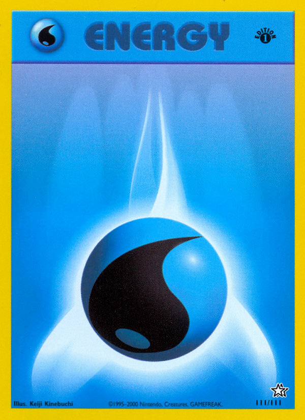 Water Energy (111/111) [Neo Genesis 1st Edition] | The Time Vault CA