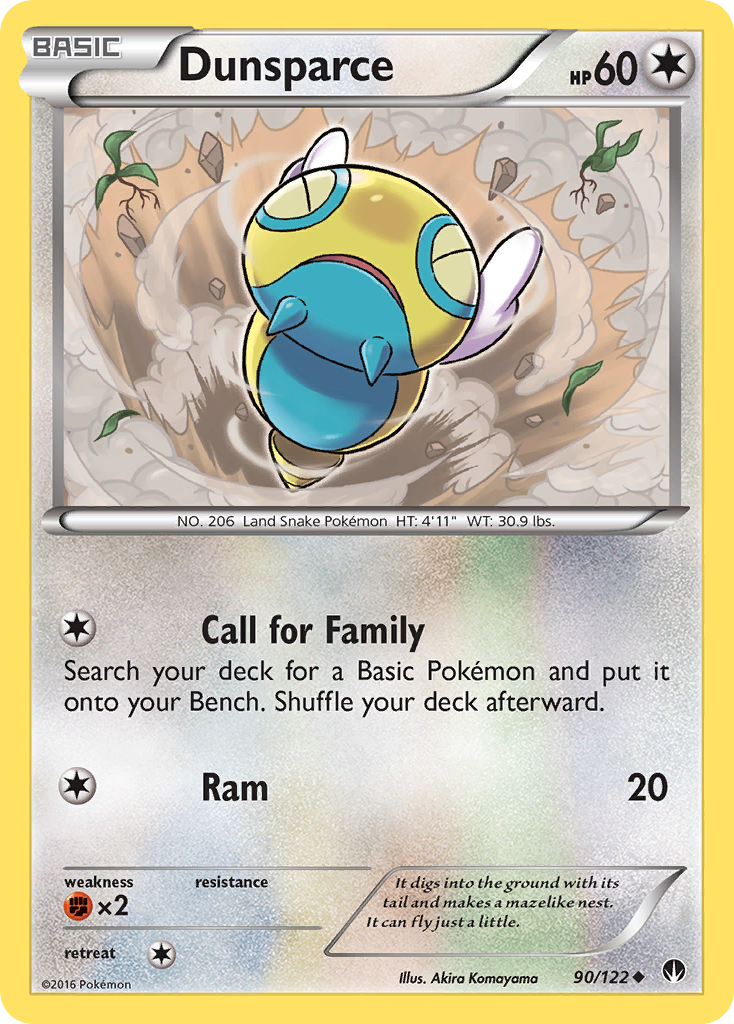 Dunsparce (90/122) [XY: BREAKpoint] | The Time Vault CA