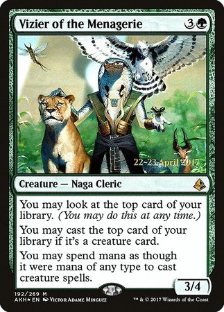 Vizier of the Menagerie [Amonkhet Promos] | The Time Vault CA