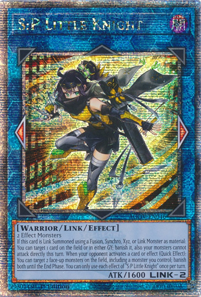 S:P Little Knight (Quarter Century Secret Rare) [AGOV-EN046] Quarter Century Secret Rare | The Time Vault CA