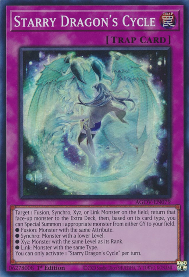 Starry Dragon's Cycle [AGOV-EN079] Super Rare | The Time Vault CA