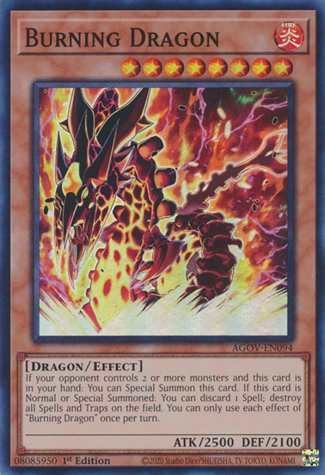 Burning Dragon [AGOV-EN094] Super Rare | The Time Vault CA
