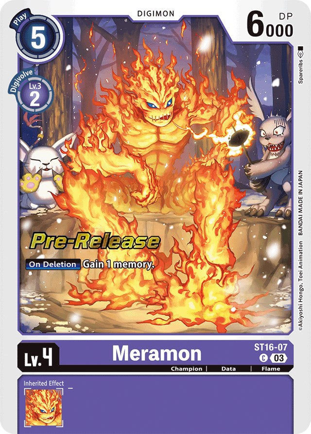 Meramon [ST16-07] [Starter Deck: Wolf of Friendship Pre-Release Cards] | The Time Vault CA