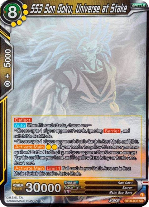 SS3 Son Goku, Universe at Stake (Hologram) (BT20-095) [Power Absorbed] | The Time Vault CA
