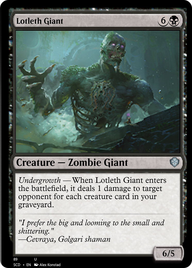 Lotleth Giant [Starter Commander Decks] | The Time Vault CA