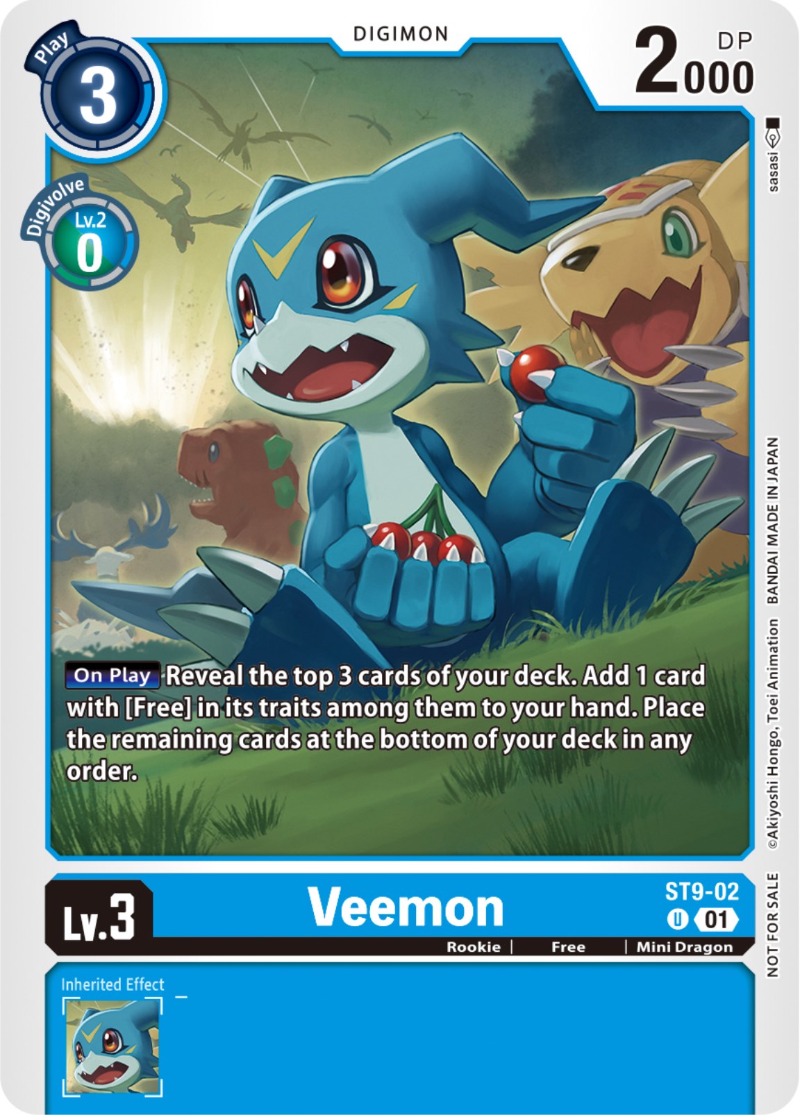 Veemon [ST9-02] (NYCC 2023 Demo Deck) [Starter Deck: Ultimate Ancient Dragon] | The Time Vault CA