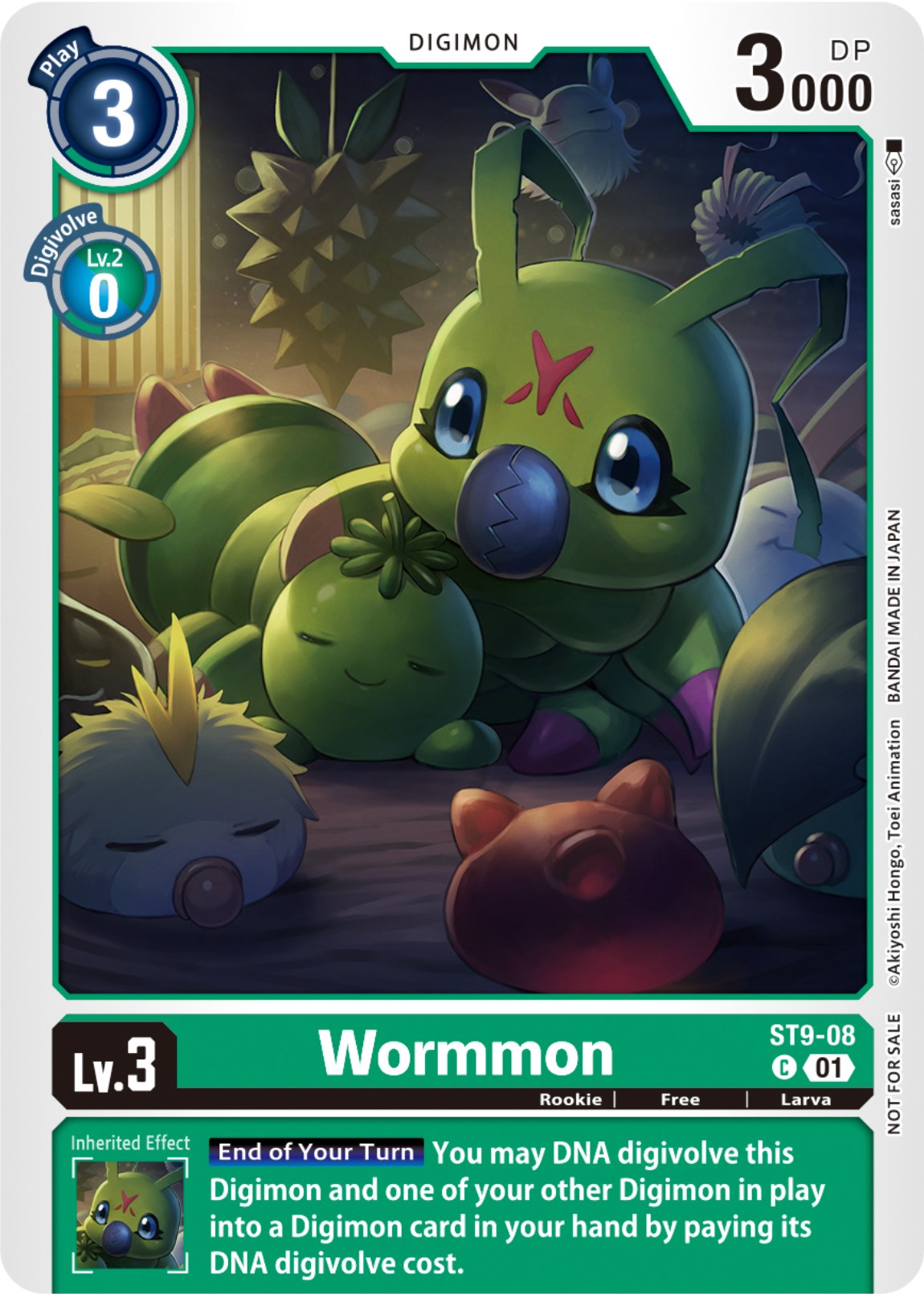 Wormmon [ST9-08] (NYCC 2023 Demo Deck) [Starter Deck: Ultimate Ancient Dragon] | The Time Vault CA