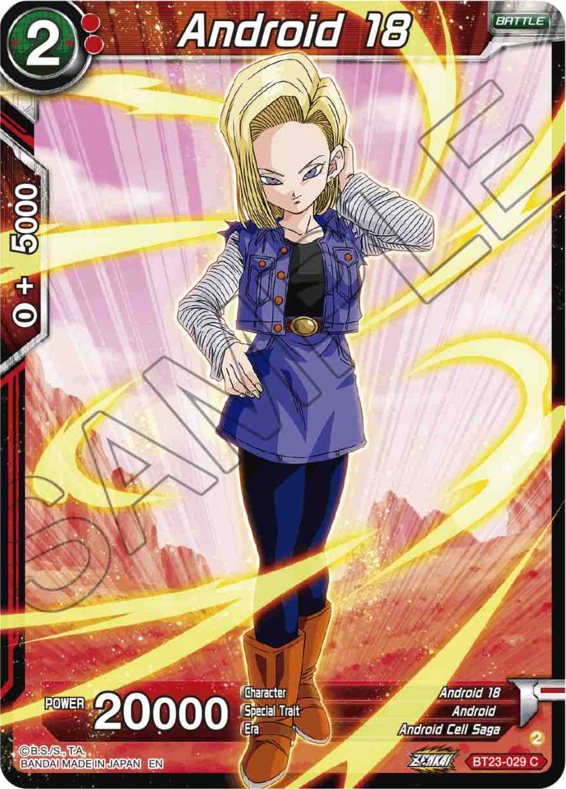 Android 18 (BT23-029) [Perfect Combination] | The Time Vault CA