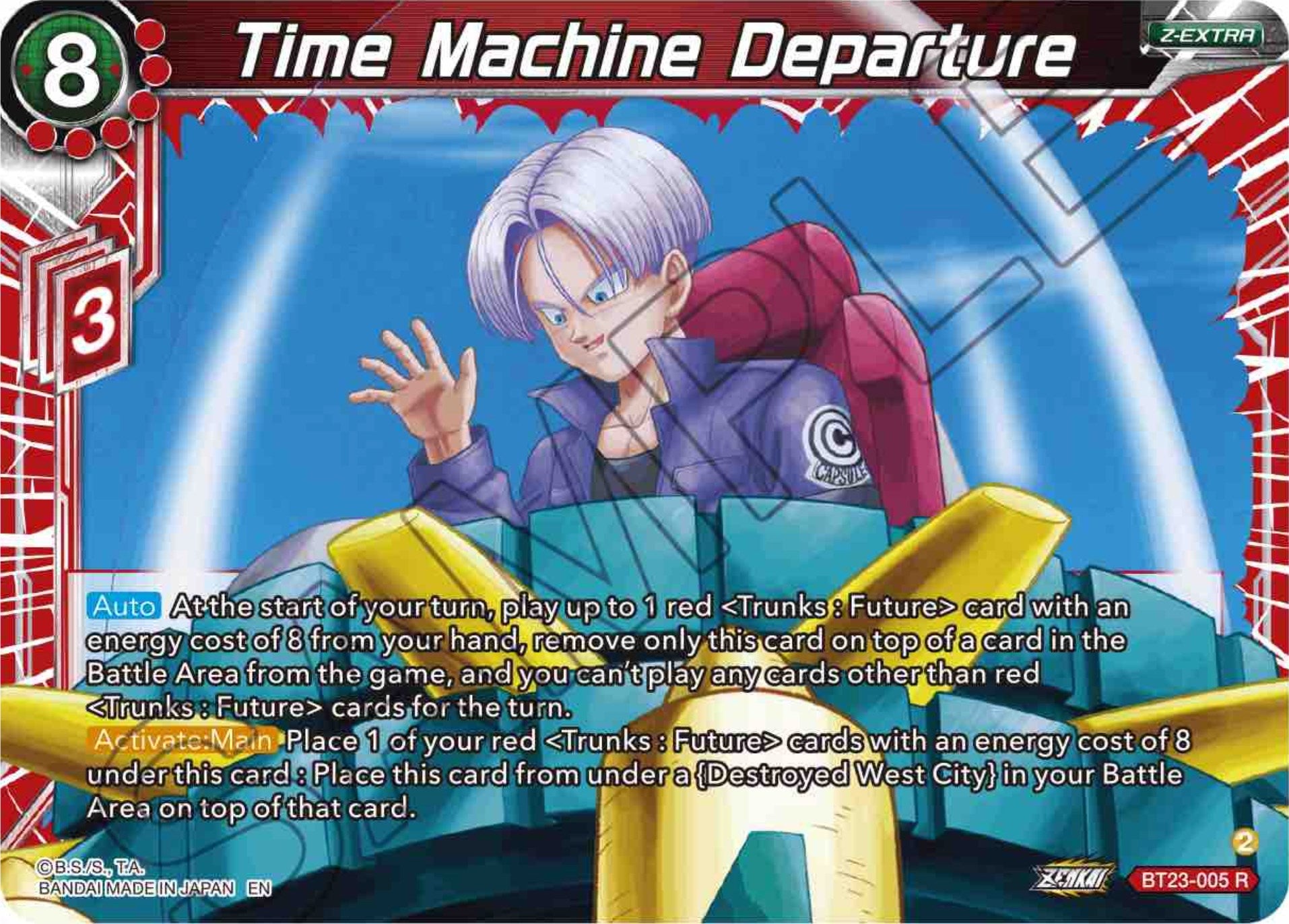 Time Machine Departure (BT23-005) [Perfect Combination] | The Time Vault CA