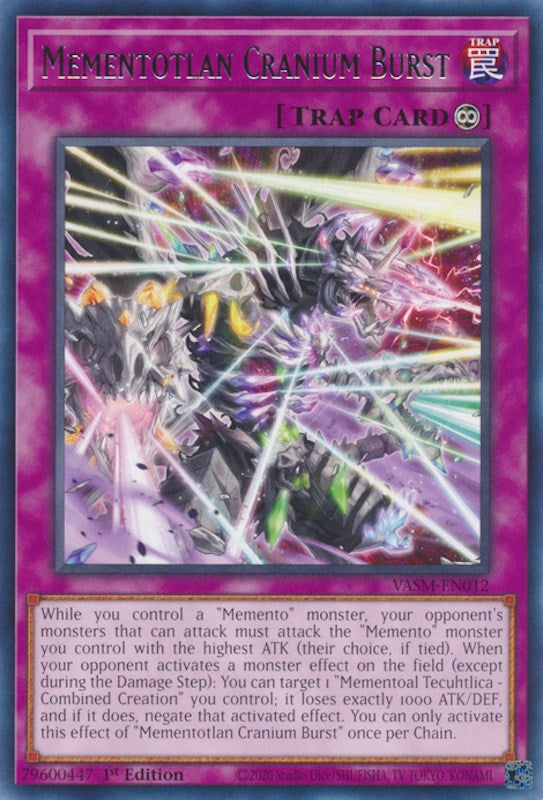 Mementotlan Cranium Burst [VASM-EN012] Rare | The Time Vault CA