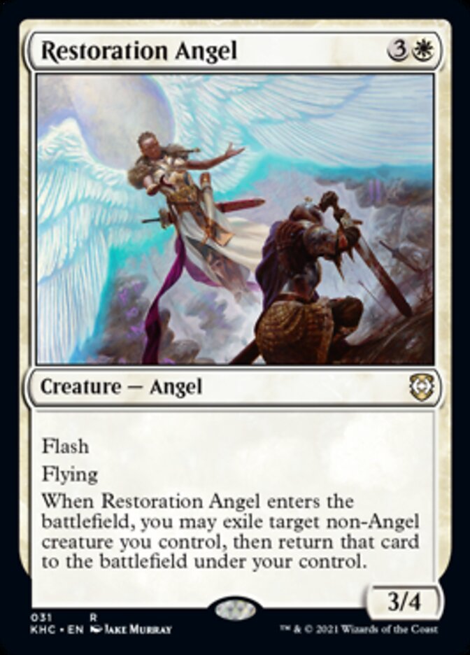 Restoration Angel [Kaldheim Commander] | The Time Vault CA